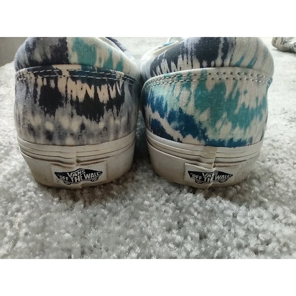 Vans Tye-Dye Blue Women's Shoes‎ Sneakers Size 11 Lace Up